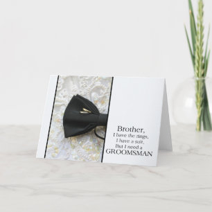 兄弟は   私の花婿の付添人-招待です 招待状