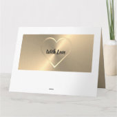 兄弟へのオーダーメイドゴールド50歳誕生日カード カード (裏面)