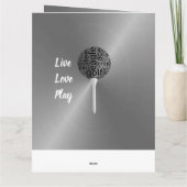 兄弟へのゴルフ誕生日カード カード (裏面)