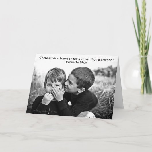 兄弟より近く サンキューカード (正面)