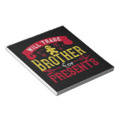 兄弟を交換するプレゼント ノートパッド (アングル)