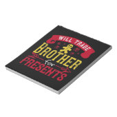 兄弟を交換するプレゼント ノートパッド (回転)