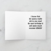 兄弟を泣かない- ***50番目の誕生日** カード (内部)