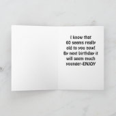 兄弟を泣かない***60番目の誕生日*** カード (内部)