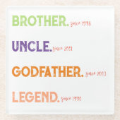 兄弟伯父神父の伝説 ガラスコースター (正面)