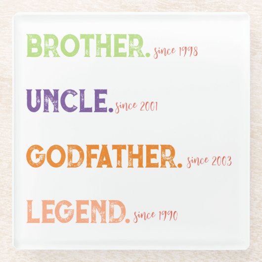 兄弟伯父神父の伝説 ガラスコースター (正面)