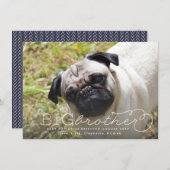 兄弟写真ペット妊娠発表 案内状 (正面/裏面)