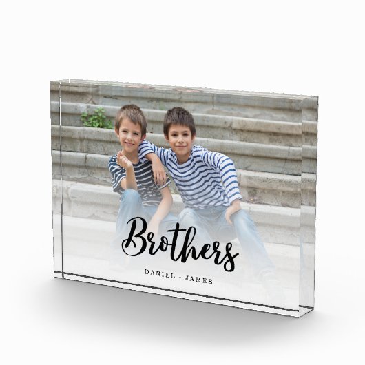 兄弟写真記念ギフト フォトブロック (右)