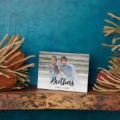 兄弟写真記念ギフト フォトプラーク (側面)