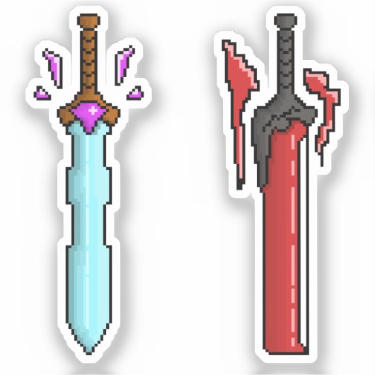 兄弟剣デイ&ナイトファンタジー武器 シール (正面)