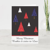 兄弟及び義理の姉妹のクリスマスの挨拶状 シーズンカード (正面)