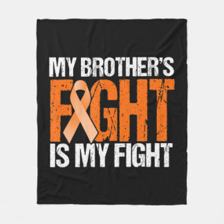 兄弟喧嘩は俺の白血病認識度 フリースブランケット