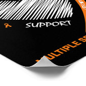 兄弟多発性硬化症アパレルMs Aware ポスター (角)