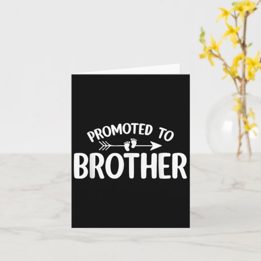 兄弟妊娠おもしろい発表Bに昇進する カード (黄色い花)