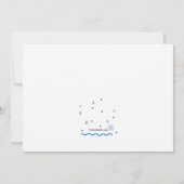 兄弟妊娠のお知らせ 案内状 (裏面)