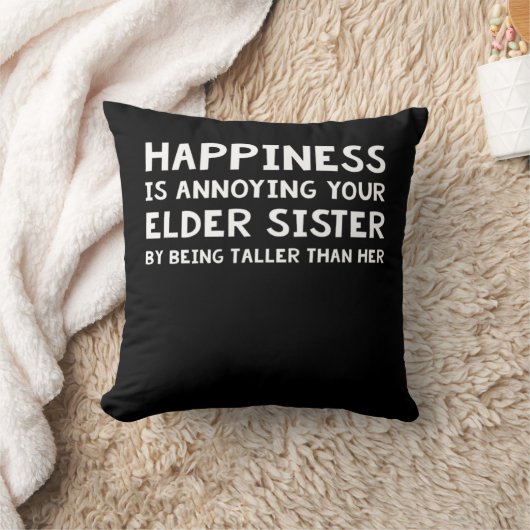 兄弟姉妹おもしろいギフトのための弟Lil姉妹D クッション (ブランケット)