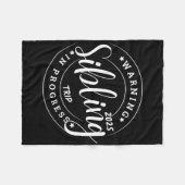 兄弟姉妹おもしろいトリップ2025ファミリーマッチングガールズリスト フリースブランケット (正面(横))