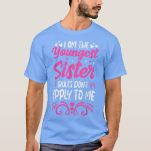 兄弟姉妹おもしろい誕生日姉妹ルール私は若い Tシャツ