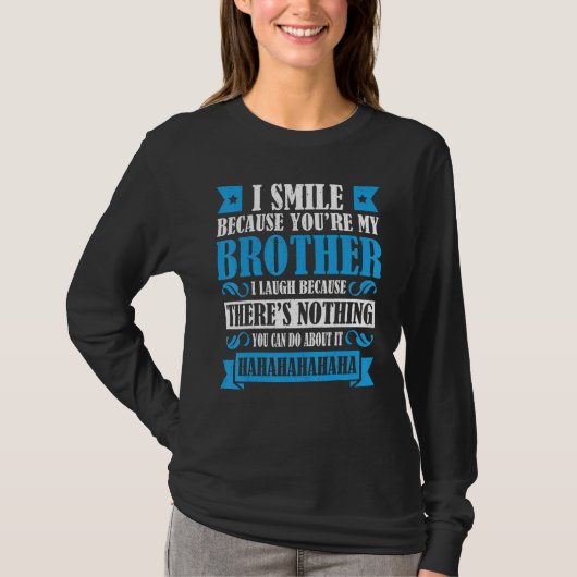 兄弟姉妹の服を合わせる何もできない Tシャツ (正面)