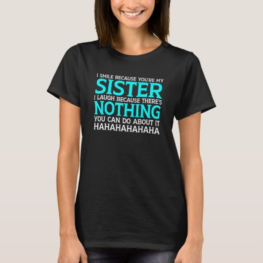 兄弟姉妹の服を合わせる何もできない Tシャツ (正面)