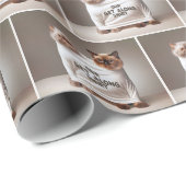 兄弟姉妹の猫たちがワイシャツを着ている ラッピングペーパー (ロールコーナー)