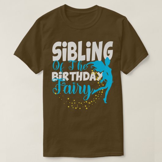 兄弟姉妹の誕生日妖精ファンタジー誕生日スクー Tシャツ (デザイン正面)