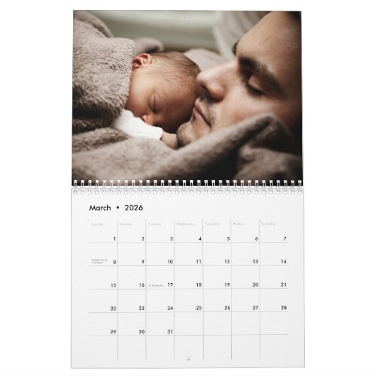 兄弟姉妹の誕生日 カレンダー (3月 2026)