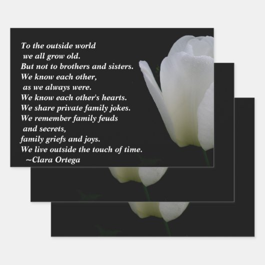 兄弟姉妹の誕生日 ラッピングペーパーシート (セット)