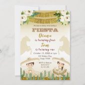 兄弟姉妹カクタスフィエスタメキシコ誕生日の招待状 招待状 (正面)