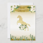 兄弟姉妹カクタスフィエスタメキシコ誕生日の招待状 招待状 (裏面)