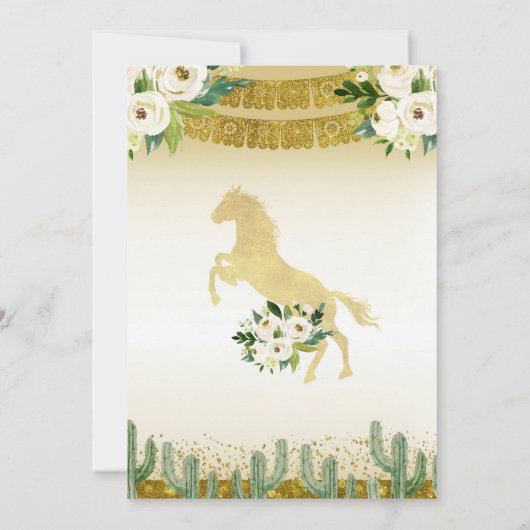 兄弟姉妹カクタスフィエスタメキシコ誕生日の招待状 招待状 (裏面)