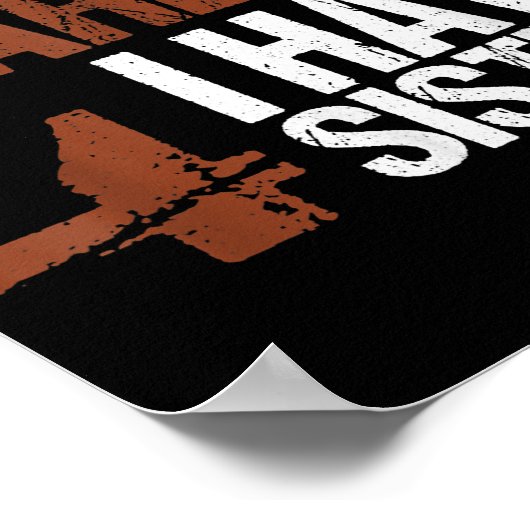 兄弟姉妹ギフト四人を持っている私を怖がらせることができない ポスター (角)