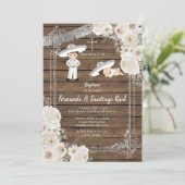 兄弟姉妹シルバーフィエスタボーイバプテスマ誕生日 招待状 (スタンド正面)