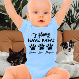 兄弟姉妹ドッグキッズシャツ