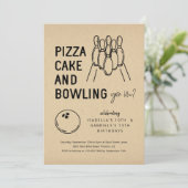 兄弟姉妹ボーリングパーティの招待状 招待状 (スタンド正面)