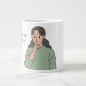 兄弟姉妹マグカップ、兄弟姉妹ギフト、セラミックマグカップ。 ジャンボコーヒーマグカップ (正面)