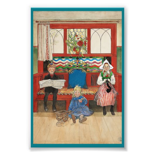 兄弟姉妹マ遊マとパパ フォトプリント            (正面)