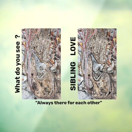 兄弟姉妹ラブウィンドウ貼り/ウィンドウデカール ウィンドウサイン (シート3)