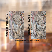 兄弟姉妹ラブウィンドウ貼り/ウィンドウデカール ウィンドウサイン (シート2)