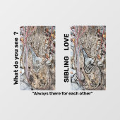 兄弟姉妹ラブウィンドウ貼り/ウィンドウデカール ウィンドウサイン (シート)