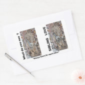 兄弟姉妹ラブ長方形ステッカー 長方形シール (封筒)