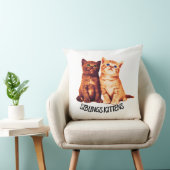 兄弟姉妹子猫2匹かわいい猫 クッション (椅子)