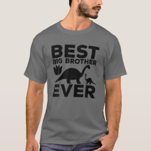 兄弟姉妹恐竜トレックスユーモア最高のビッグブラザーエバー Tシャツ