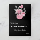 兄弟姉妹感傷詩ブラック&ピンク カード (内部)