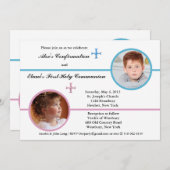 兄弟姉妹2の写真の招待状 招待状 (正面/裏面)