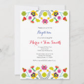 兄弟姉妹《キリスト教》洗礼式や命名式バプテスマ招待状ボーイガール 招待状 (正面)