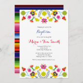 兄弟姉妹《キリスト教》洗礼式や命名式バプテスマ招待状ボーイガール 招待状 (正面/裏面)