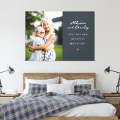 兄弟姉妹 パーソナライズされた キャンバスプリント (インサイチュ (寝室))