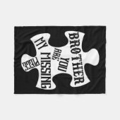 兄弟守護天使お前が恋しく思俺の作品 フリースブランケット (正面(横))