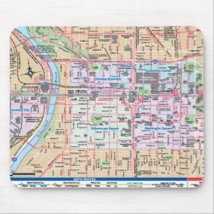 兄弟愛の都市の地図を描くこと マウスパッド